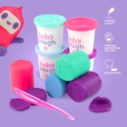 Тесто для лепки BabyDough, набор 4 цвета (фиолетовый, мятный, розовый, нежно-голубой) 9662583 - фото 1601156