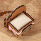 Игольница «Улитка» 8.5×6×7, дуб, сиреневый, дерево - Фото 5