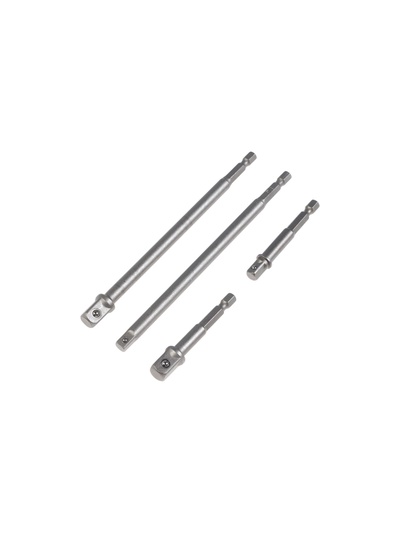 УЦЕНКА Набор адаптеров для торцевых головок ТУНДРА, 1/4" 3/8" 1/2", 65 и 150 мм, 5 шт.