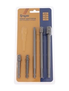 УЦЕНКА Набор адаптеров для торцевых головок ТУНДРА, 1/4" 3/8" 1/2", 65 и 150 мм, 5 шт. - Фото 4