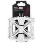 Педали 9/16" с подшипником, алюминиевые, цвет белый 9426178