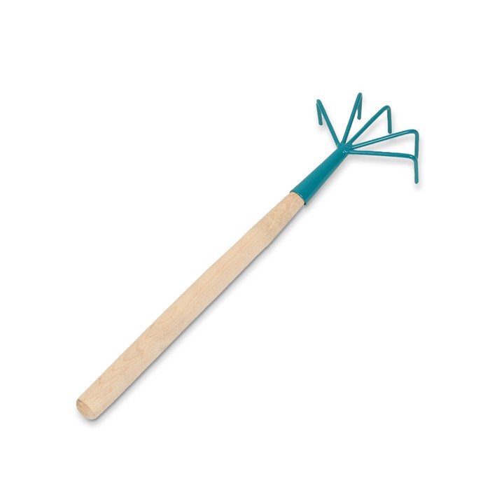 Рыхлитель, длина 41 см, 5 зубцов, деревянная ручка, Р-5-1 - фото 1900407013