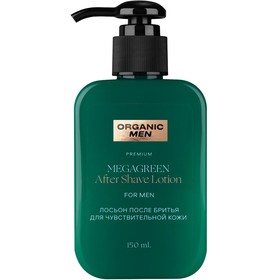 Лосьон после бритья Organic Men MegaGreen, для чувствительной кожи, 150 мл 9691620