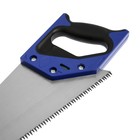Ножовка по дереву ТУНДРА, 2К рукоятка, 3D заточка, большой зуб 8 мм, 5-6 TPI, 350 мм - фото 8844925