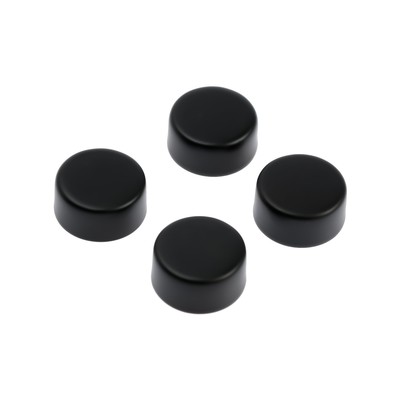 Зеркалодержатель ТУНДРА LIGHT, d=17 мм, без сверления, черный, 4 шт.