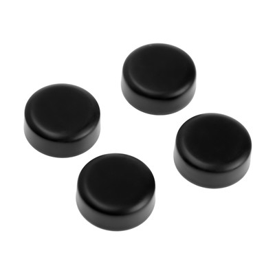 Зеркалодержатель ТУНДРА LIGHT, d=20 мм, без сверления, черный, 4 шт.