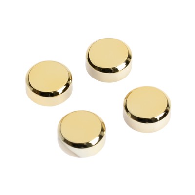 Зеркалодержатель ТУНДРА, d=20 мм, без сверления, цвет золото, пластик, 4 шт.