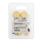 Зеркалодержатель ТУНДРА, d=20 мм, без сверления, цвет золото, пластик, 4 шт. - Фото 5