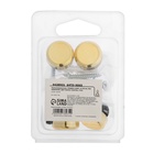 Зеркалодержатель ТУНДРА, d=20 мм, без сверления, цвет золото, пластик, 4 шт. - Фото 6