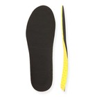 Стельки для обуви, влаговпитывающие, дышащие, р-р RU 38 (р-р Пр-ля 40), 25 см, пара, цвет чёрный/жёлтый - фото 7900656