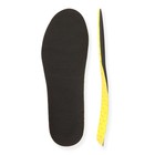 Стельки для обуви, влаговпитывающие, дышащие, р-р RU 39 (р-р Пр-ля 41), 25,5 см, пара, цвет чёрный/жёлтый - Фото 5