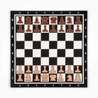 Демонстрационные шахматы 40 х 40 см "Время игры" на магнитной доске, 32 шт, чёрные - фото 4379578