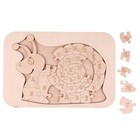 Деревянный пазл-алфавит. Раскраска «Улитка» - фото 24385608