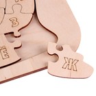 Деревянный пазл-алфавит. Раскраска «Улитка» - фото 24385609