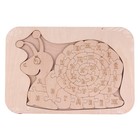 Деревянный пазл-алфавит. Раскраска «Улитка» - фото 24385611