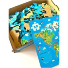 Пазл фигурный «Животные нашей планеты», в деревянной коробке, 50 деталей - фото 24369255