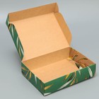 Коробка подарочная складная с крафт оборотом, упаковка, «Present», 21 х 15 х 5 см - Фото 4
