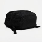Рюкзак школьный со светоотражающими элементами, 2 отдела на молниях, 4 наружных кармана, цвет чёрный/зелёный - Фото 3