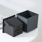 Кашпо со вставкой «Стиль», 1.5 л, цвет графит - Фото 4