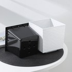 Кашпо со вставкой «Стиль», 1,5 л, цвет мрамор - Фото 4