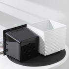 Кашпо со вставкой «Стиль», 3 л, цвет мрамор - Фото 4