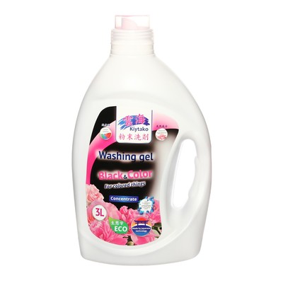 Жидкое средство для стирки Kiytako для черного и цветного белья, 3 л
