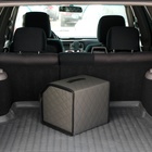 Органайзер кофр в багажник автомобиля Cartage саквояж, экокожа стеганая, 33 см, серый - Фото 11