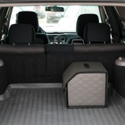 Органайзер кофр в автомобиль Cartage саквояж, экокожа стеганая, 30х30х30 см, серый - Фото 12