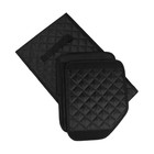 Органайзер кофр в багажник автомобиля Cartage саквояж, оксфорд стеганый, 33 см, черный - Фото 3