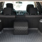 Органайзер кофр в багажник автомобиля Cartage саквояж, оксфорд стеганый, 33 см, черный - Фото 8