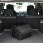 Органайзер кофр в багажник автомобиля Cartage саквояж, оксфорд стеганый, 33 см, черный - Фото 9