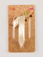 Свеча в торт «Грань», цифра 1, жемчужный, 6.5 см - Фото 3