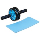 УЦЕНКА Ролик для пресса, двойное колесо, с ковриком - Фото 1