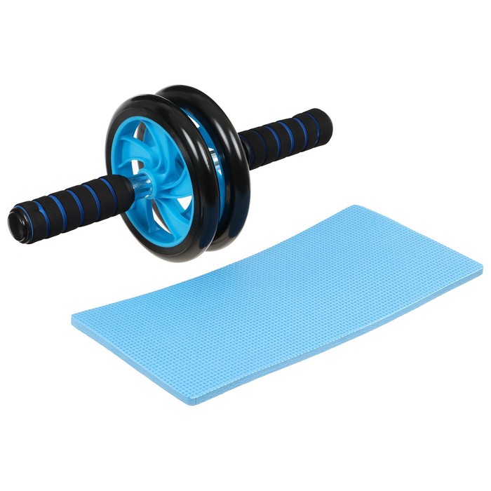УЦЕНКА Ролик для пресса, двойное колесо, с ковриком - Фото 1