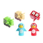 УЦЕНКА Конструктор развивающий с шестерёнками «Весёлые паровозики», 33 детали 9694768