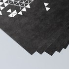 Бумага для скрапбукинга "Треугольники в деталях" плотность 180 гр 30,5х32 см - Фото 3