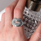 Кольцо «Поцелуй», цвет серебро, безразмерное - Фото 2