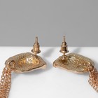 Серьги висячие «Тигр» цепочки, цвет золото, 12 см - Фото 2
