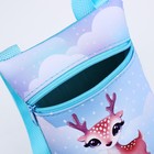 Новогодняя детская сумка на молнии,цвет голубой, на новый год - Фото 6
