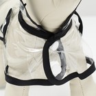 Дождевик для собак, размер XS (ДС 18, ОГ 25-30, ОШ 25 см), чёрный - Фото 8