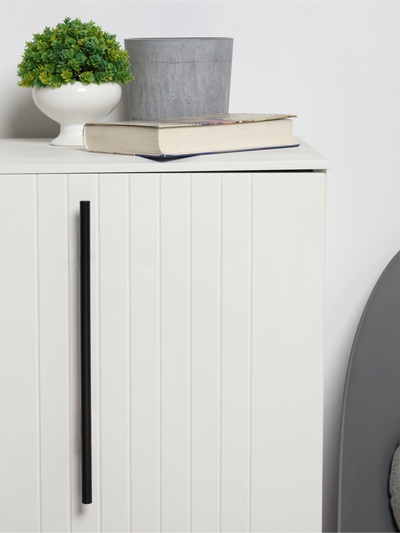 Ручка-рейлинг CAPPIO FRIDA, нержавеющая сталь, d=12 мм, м/о 224 мм, цвет черный