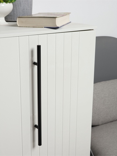 Ручка-рейлинг CAPPIO FRIDA, нержавеющая сталь, d=12 мм, м/о 224 мм, цвет черный