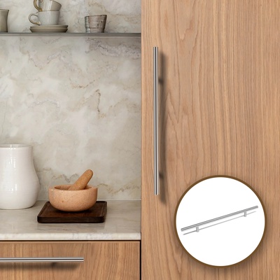 Ручка-рейлинг CAPPIO FRIDA, нержавеющая сталь, d=12 мм, м/о 224 мм, цвет матовый никель