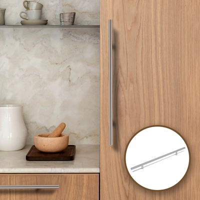 Ручка-рейлинг CAPPIO FRIDA, нержавеющая сталь, d=12 мм, м/о 256 мм, цвет матовый никель