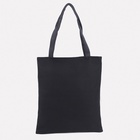 Сумка - шоппер, с подкладом, с принтом, 35×2×40 см, чёрная - Фото 3