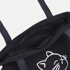 Сумка - шоппер, с подкладом, с принтом, 35×2×40 см, чёрная - Фото 4