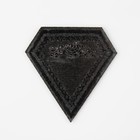 Термоаппликация из кожзама «Кристалл», 5,3 × 5,5 см, цвет чёрный - Фото 3
