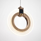 Светильник BayerLux «Олими» 1хLED 18 Вт золото 18×2×20-210 см - фото 22218943