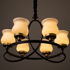 Люстра «Кантри» 5×40 Вт Е27 черно-золотой 60×60×50 см BayerLux - Фото 4