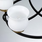 Люстра «Кантри» 5×40 Вт Е27 черно-золотой 60×60×50 см BayerLux - Фото 7